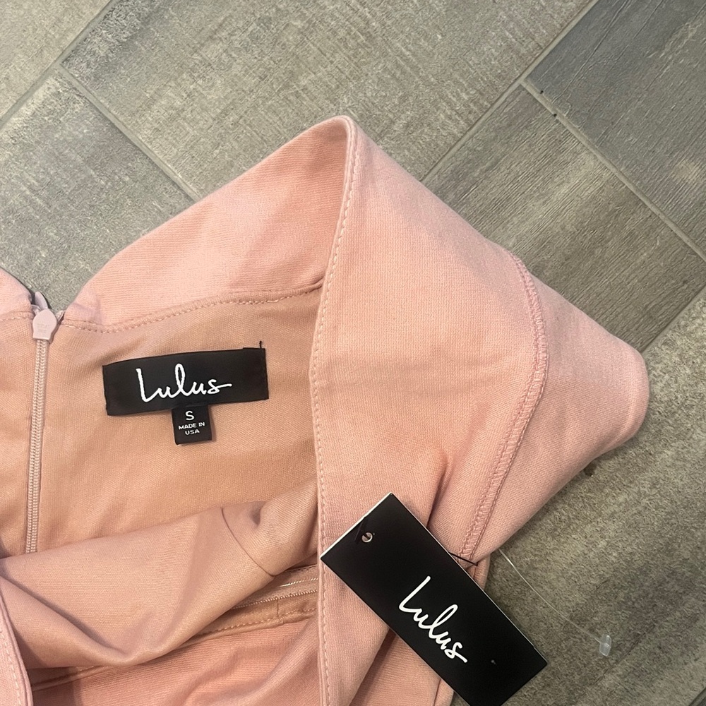 Lulu's Strapless Blush Dress - Picture 2 of 10